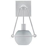 Бра белое с матовым стеклянным плафоном в форме шара White Lighthouse варинант исполнения - 3 | Loft Concept в Костроме