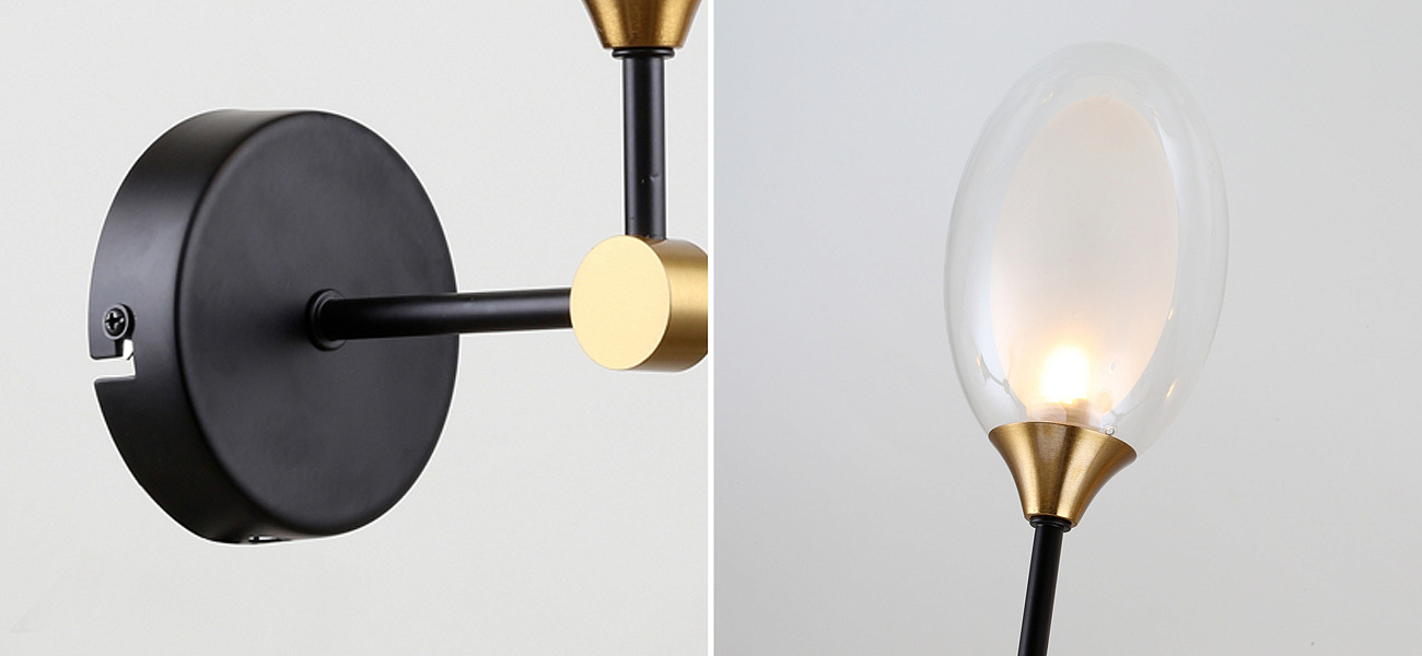 Бра с плафоном из двойного стекла BUBBLE CHANDELIER Бра с плафоном из двойного стекла BUBBLE CHANDELIER - Loft-Concept в Костроме