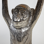 Столик с подстольем в виде обезьянки Bombay Nickel варинант исполнения - 4 | Loft Concept в Костроме