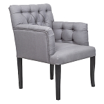 Кресло Addison Chic Armchair grey flax варинант исполнения - 1 | Loft Concept в Костроме