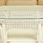 Комплект уличной мебели из ротанга Clara белый варинант исполнения - 13 | Loft Concept в Костроме