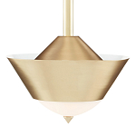 Подвесной светильник светодиодный конусообразный Сone Shaped Gold Pendant варинант исполнения - 2 | Loft Concept в Костроме