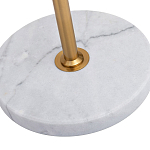 Торшер с мраморным столиком и золотым плафоном Ezio Floor Lamp варинант исполнения - 4 | Loft Concept в Костроме