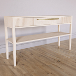 Дизайнерская Консоль с полкой и ящиком Primo Светлый дуб варинант исполнения - 2 | Loft Concept в Костроме