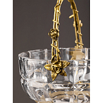 Конфетница с бронзовой ручкой и фарфоровой птичкой на крышке Eden Garden варинант исполнения - 6 | Loft Concept в Костроме