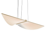 Люстра в виде распахнутых крыльев из тонких металлических планок Flight of Freedom варинант исполнения - 1 | Loft Concept в Костроме