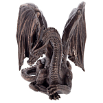 Декоративная статуэтка Дракон Dark Bronze Winged Dragon Statuette варинант исполнения - 2 | Loft Concept в Костроме