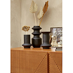 Комод с геометрическим рисунком на ящиках Anders Dark Wood варинант исполнения - 6 | Loft Concept в Костроме