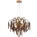 Люстра подвесная с переплетенными металлическими лентами и цепочками Atlantis Chain варинант исполнения - 2 | Loft Concept в Костроме