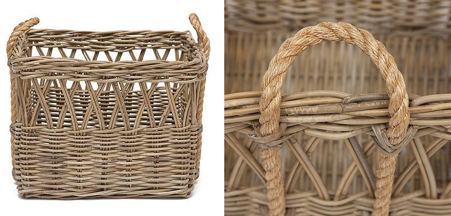 Корзина из ротанга Rattan Wicker Basket Корзина из ротанга Rattan Wicker Basket - Loft-Concept в Костроме