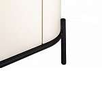 ТВ-тумба белая с чёрной столешницей с 2-мя дверками и ящиком San Marco варинант исполнения - 6 | Loft Concept в Костроме