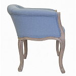 Кресло низкое в стиле прованс Louis French Armchair light blue flax варинант исполнения - 1 | Loft Concept в Костроме