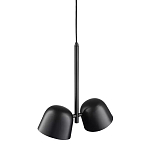 Подвесной светильник черный с 2-мя плафонами Pendant lamp Black варинант исполнения - 3 | Loft Concept в Костроме