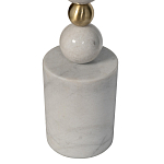 Торшер мраморный с белым абажуром Floor lamp Jewelry варинант исполнения - 2 | Loft Concept в Костроме