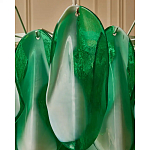 Люстра из стеклянных зеленых лепестков Petalled Illuminator варинант исполнения - 7 | Loft Concept в Костроме