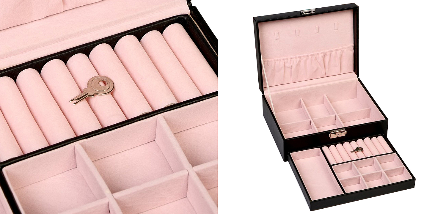 Шкатулка Brangwen Jewerly Organizer Box black Шкатулка Brangwen Jewerly Organizer Box black - Loft-Concept в Костроме