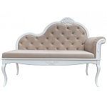Рекомье со спинкой в стиле прованс Montmartre Provence Ottoman варинант исполнения - 1 | Loft Concept в Костроме