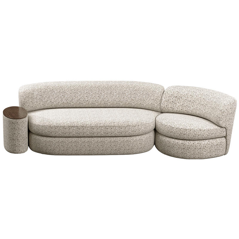 Диван модульный со столиком Ulysses Молочный Орех в Костроме | Loft Concept 