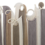 Настенный декор с бахромой белого и бежевого цвета Abstraction I варинант исполнения - 1 | Loft Concept в Костроме