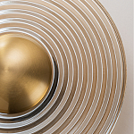 Бра с янтарным стеклянным диском и золотистыми акцентами Savio Glass Disc варинант исполнения - 5 | Loft Concept в Костроме