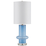 Настольная лампа из стекла с высоким абажуром Column варинант исполнения - 3 | Loft Concept в Костроме