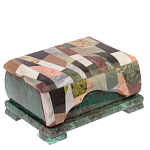 Шкатулка с мозаикой из натуральных камней Stone Casket варинант исполнения - 1 | Loft Concept в Костроме