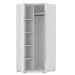 Шкаф угловой с белым глянцевым фасадом Grace of Furniture варинант исполнения - 2 | Loft Concept в Костроме