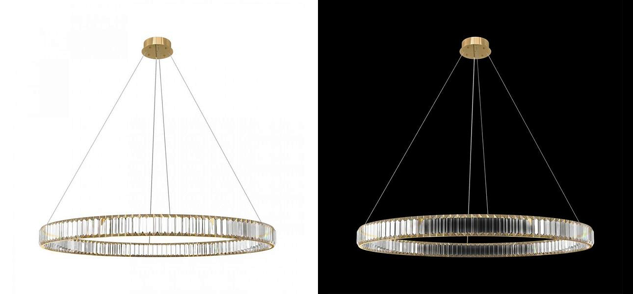 Люстра Crystal Ring Gold диаметр 100 Люстра Crystal Ring Gold диаметр 100 - Loft-Concept в Костроме