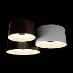 Потолочный светильник с 3-мя цилиндрическими абажурами черного белого и коричневого цвета Urban Dome варинант исполнения - 4 | Loft Concept в Костроме