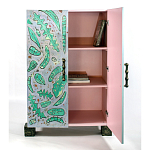 Премиальный Шкаф Defoliation двухстворчатый роспись зеленые листья  варинант исполнения - 3 | Loft Concept в Костроме