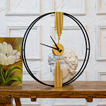 Часы настенные круглые из металла Mirror Tower Clock варинант исполнения - 3 | Loft Concept в Костроме