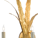 Бра с каркасом в виде пучка золотых перьев Bunch of Feathers варинант исполнения - 1 | Loft Concept в Костроме