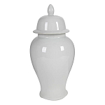 Ваза белая с крышкой однотонная Chinoiserie Ceramics варинант исполнения - 8 | Loft Concept в Костроме