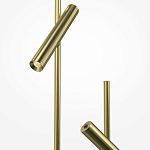 Напольный торшер светодионый золотой Lumen Duo варинант исполнения - 3 | Loft Concept в Костроме