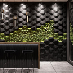 Гипсовая 3D панель с принтографией PM-30 варинант исполнения - 1 | Loft Concept в Костроме