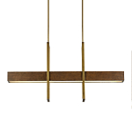 Люстра линейная прямоугольная Wooden Straight Shapes варинант исполнения - 2 | Loft Concept в Костроме