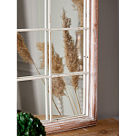 Зеркало-окно настенное в венецианском стиле с деревянной рамой бежевого цвета Venetian Smooth варинант исполнения - 6 | Loft Concept в Костроме