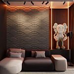 Гипсовая 3D панель с принтографией PM-04 варинант исполнения - 1 | Loft Concept в Костроме