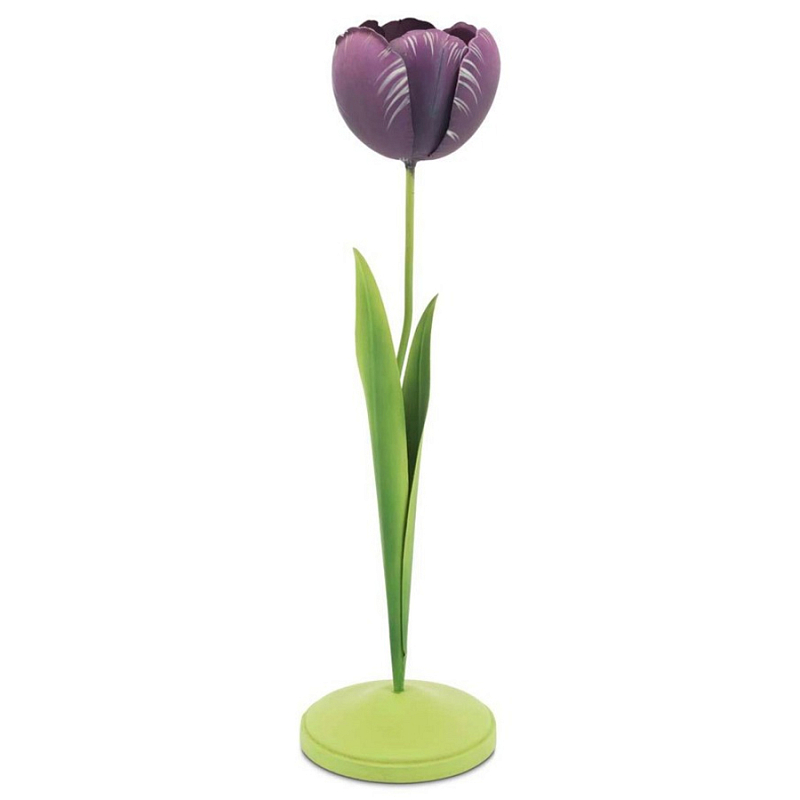 Подсвечник Candleholder Tulip Rem Violet Зеленый Фиолетовый Подсвечник Candleholder Tulip Rem Violet Зеленый Фиолетовый в Костроме | Loft Concept
