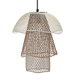 Подвесной светильник Beige Gold Mesh Tube Lampshade Hanging Lamp варинант исполнения - 1 | Loft Concept в Костроме