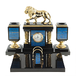 Настольный письменный набор из лазурита с декором в виде льва Golden Lion варинант исполнения - 1 | Loft Concept в Костроме