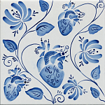 Плитка с узором Сердце варинант исполнения - 2 | Loft Concept в Костроме