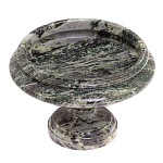 Фруктовница средняя из натурального камня Змеевик Шабровский Natural Stone Fruit Bowls варинант исполнения - 2 | Loft Concept в Костроме