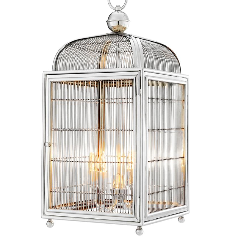 Люстра Lantern Falcon Nickel Никель в Костроме | Loft Concept 