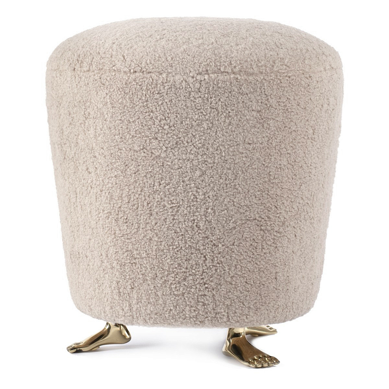 Пуф Foot Stool Бежевый Латунь Пуф Foot Stool Бежевый Латунь в Костроме | Loft Concept