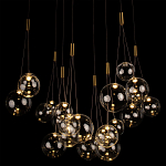 Подвесной светильник Crystal Cascade Gold варинант исполнения - 1 | Loft Concept в Костроме