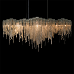 Люстра подвесная с металлическими дугами и длинными цепочками 115 см Atlantis Chain варинант исполнения - 16 | Loft Concept в Костроме