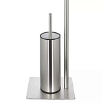 Держатель для туалетной бумаги с ершиком Chrome Bathroom Accessory варинант исполнения - 4 | Loft Concept в Костроме