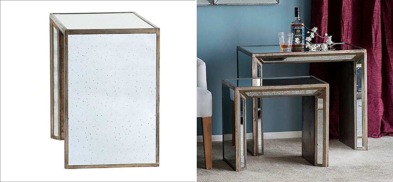 Комплект столиков с зеркальной столешницей Richard - Loft-Concept в Костроме