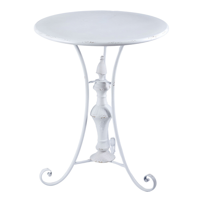 Столик белый кованный в прованском стиле Vaucluse Белый в Костроме | Loft Concept 